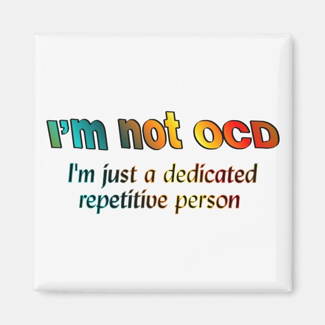 Jag är inte OCD... Magnet (Framsidan)