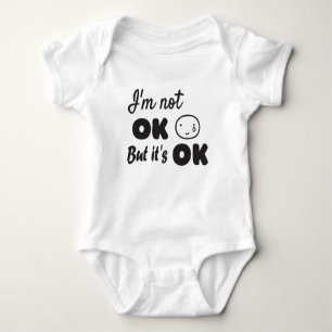 Jag är inte okej, men det är ok inbjudan t shirt