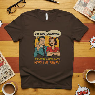 Jag är inte påklädd Retro-Tecknaden. T Shirt