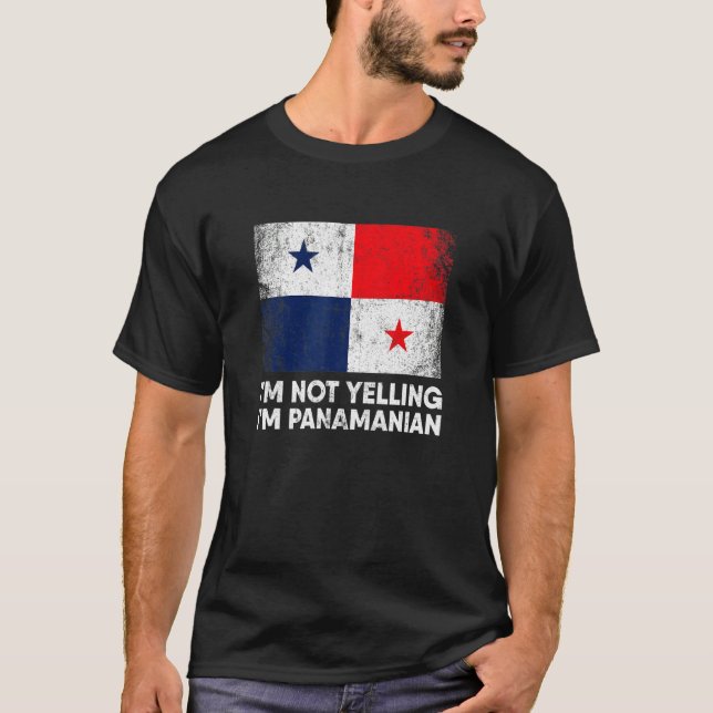 Jag är inte Panamanian Panama 1 T Shirt (Framsida)