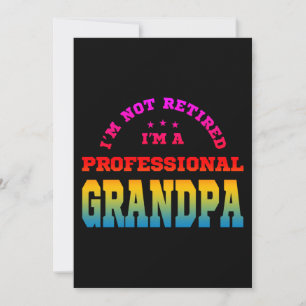 Jag är inte pensionär jag är en professionell farf inbjudningar