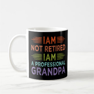 Jag är inte pensionär jag är en professionell farf kaffemugg