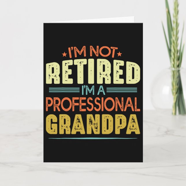 Jag är inte pensionär jag är en professionell farf kort (Framsida)