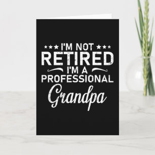 Jag är inte pensionär jag är en professionell farf kort