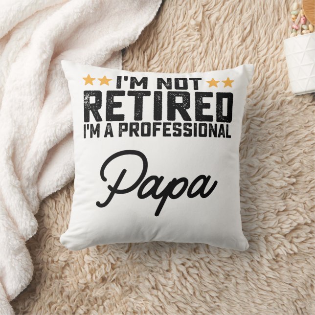 Jag är inte pensionär jag är en professionell papp kudde (Filt)
