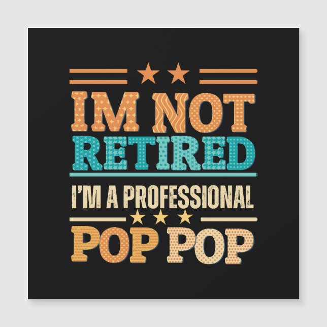 Jag är inte pensionär jag är professionell pop pop (Framsida)
