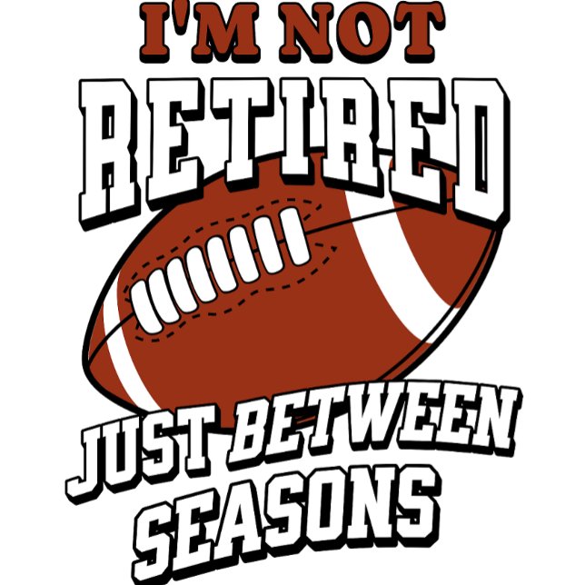 Jag är inte pensionerad, bara mellan säsonger t shirt (Skapare uppladdad)