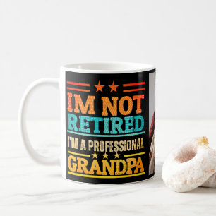 Jag är inte pensionerad, jag är professionell morf kaffemugg