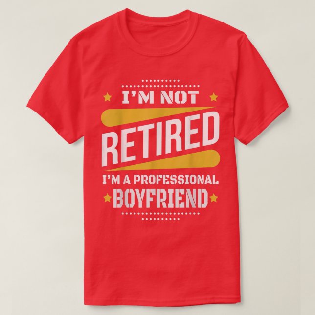 Jag är inte pensionerad Professionell Boykompis Vi T Shirt (Design framsida)