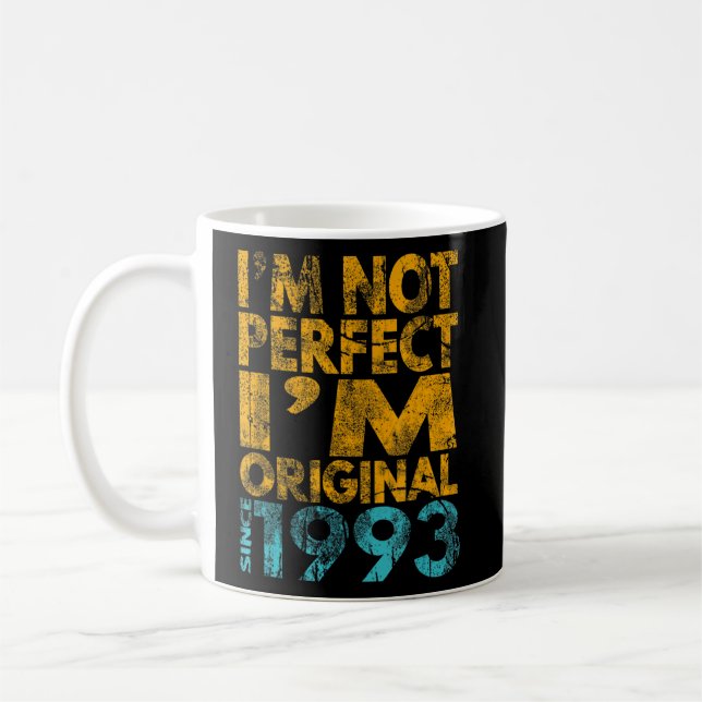 Jag är inte Perfekt att jag är Original 1993 Kaffemugg (Vänster)
