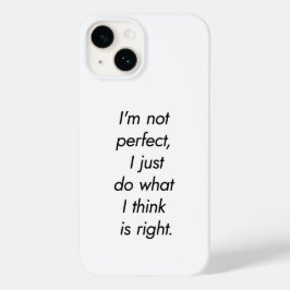 Jag är inte Perfekt iphone case