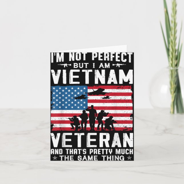 Jag är inte perfekt men jag är en Vietnamveteran  Kort (Framsida)
