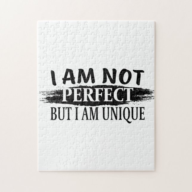 Jag är inte perfekt, men jag är unik pussel (Vertikal)