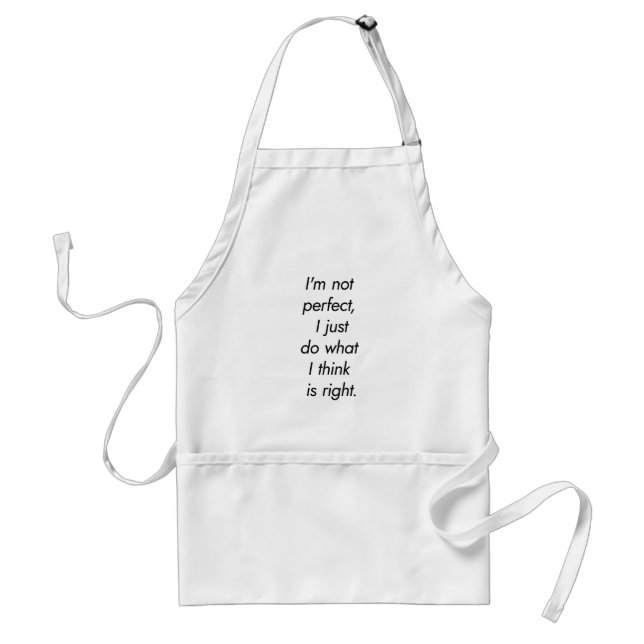 Jag är inte Perfekt Standard Apron Förkläde (Framsidan)