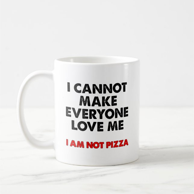 Jag är inte Pizza Rollig Mugg (Vänster)