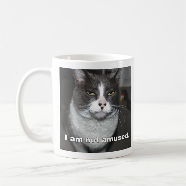 Jag är inte road Katt Kaffemugg (Vänster)