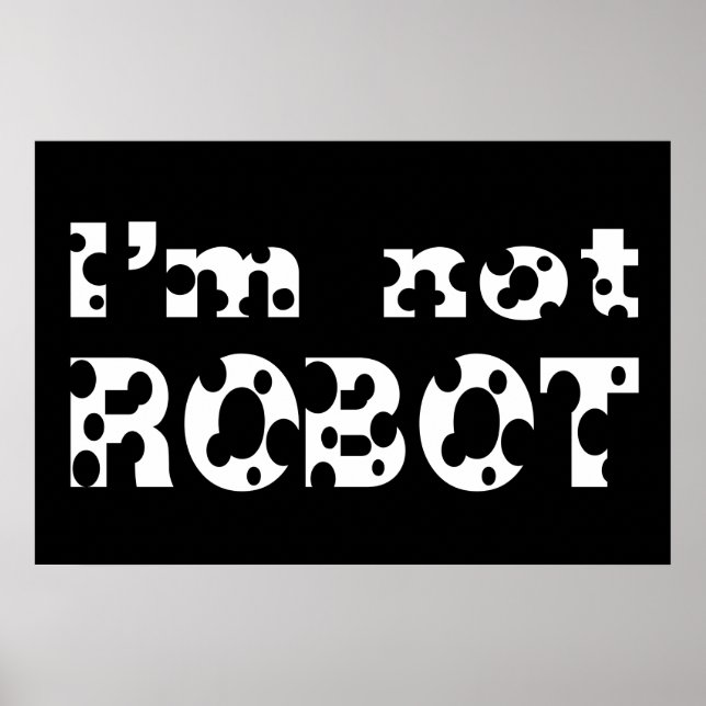Jag är inte robot poster (Framsidan)
