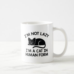 Jag är inte så glad att jag är ett katt i mänsklig kaffemugg