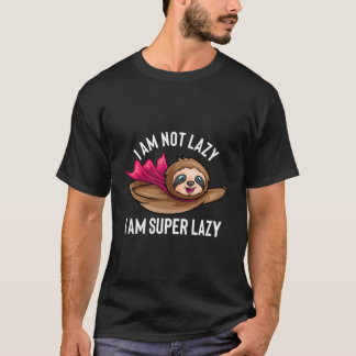 Jag är inte så glad att jag är Toppen Lazy Funny S T Shirt