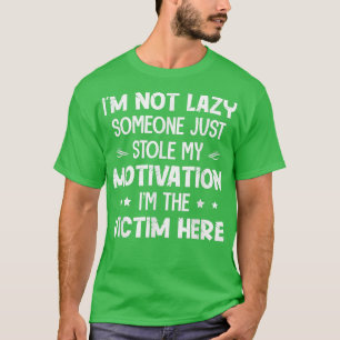 Jag är inte så glad att nån bara stulit min motiva t shirt