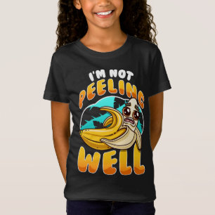 Jag är inte så glad Gult Banana Fruit Pun T Shirt