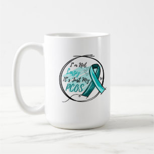Jag är inte säker på att det bara är min PCOS Teal Kaffemugg