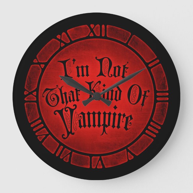 Jag är inte sån där vampyr stor klocka (Framsida)