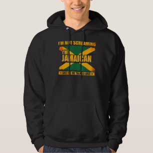 Jag är inte skrikande.. Jag är Jamaican Jamaica 2 Hoodie