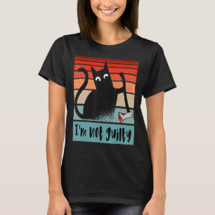 Jag är inte skyldig Onocent Cat med jävla yxa Hall T Shirt