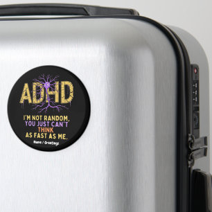 Jag är inte slumpartad och har ADHD-Coola-gåva Magnet