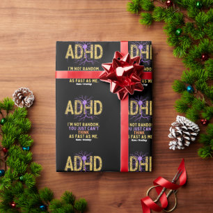 Jag är inte slumpartad och har ADHD-Coola-gåva Presentpapper