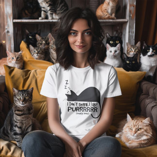 Jag är inte Snore, jag köper en fin katt T-shirt