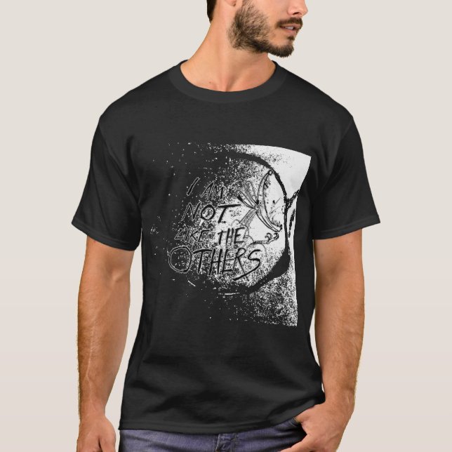 Jag är inte som de andra pojken t shirt (Framsida)