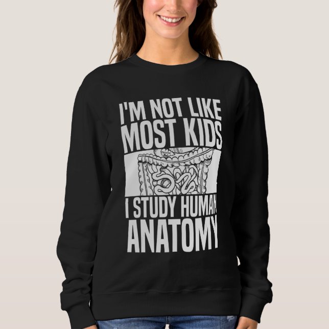 Jag är inte som de flesta barn jag studerar mänskl t shirt (Framsida)