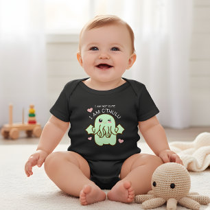 Jag är inte söt jag är Cthulhu Baby Bodysuit T Shirt
