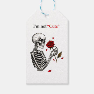 Jag är inte söt T-Shirt Presentetikett