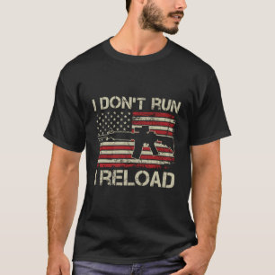 Jag är inte Springa I-lastad - Ar15 Gun Vintage US T Shirt