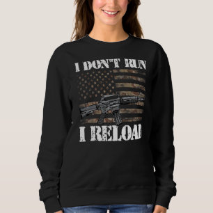 Jag är inte Springa I på väg mot Amerikanska Flagg T Shirt