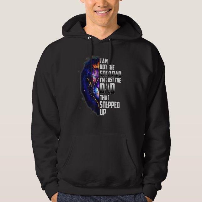 Jag är inte steget Pappa, bara Pappa som styrde. Hoodie (Framsida)