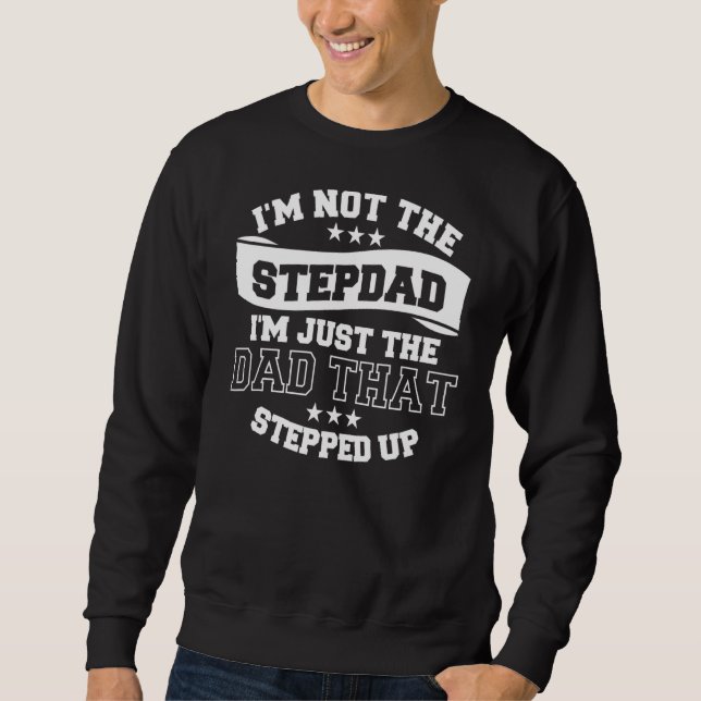 Jag är inte steget Pappa, jag är bara Pappa som st Lång Ärmad Tröja (Framsida)