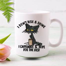 Jag är inte Stiga upp och Shine, jag är faffeinat, Kaffemugg