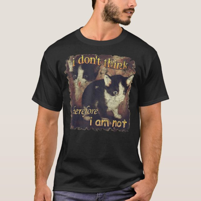 Jag är inte Tänka och därför är jag inte så smart. T Shirt (Framsida)