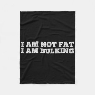 Jag är inte Tjock att jag blöder Fitness Bodybuild Fleecefilt