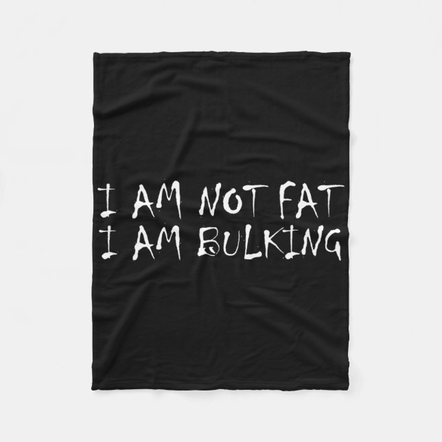 Jag är inte Tjock att jag blöder Fitness Bodybuild Fleecefilt (Framsidan)