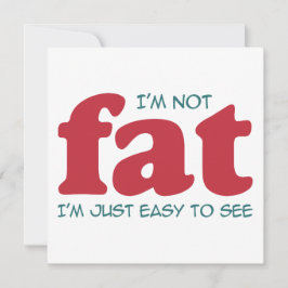 Jag är inte tjock inbjudningar