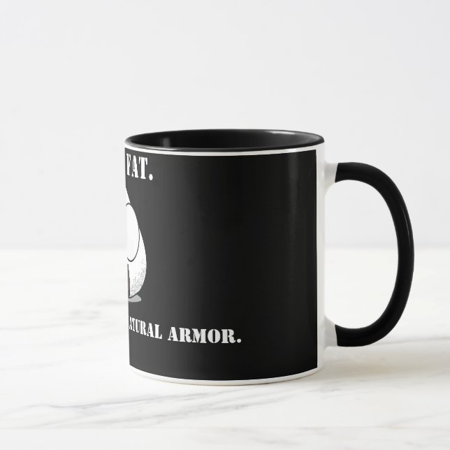 JAG ÄR INTE TJOCK. Jag är FULLT av KNOWLEDGE! Mugg (Höger)