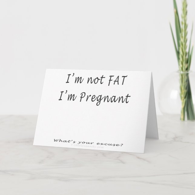 Jag är inte Tjock, jag är gravid. Meddelande (Framsida)