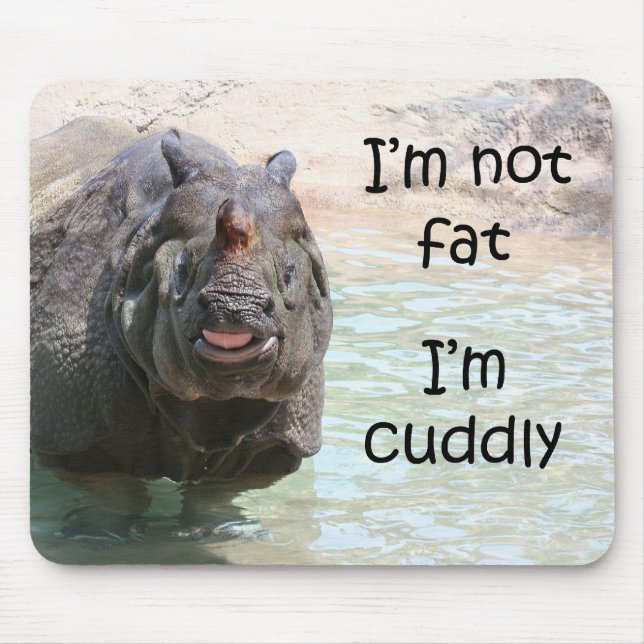 Jag är inte tjock musmatta (Framsidan)