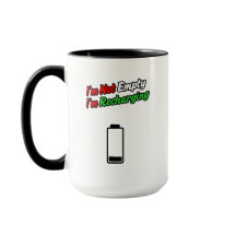 Jag är inte tom, jag laddar om – Motiverande kaffe
