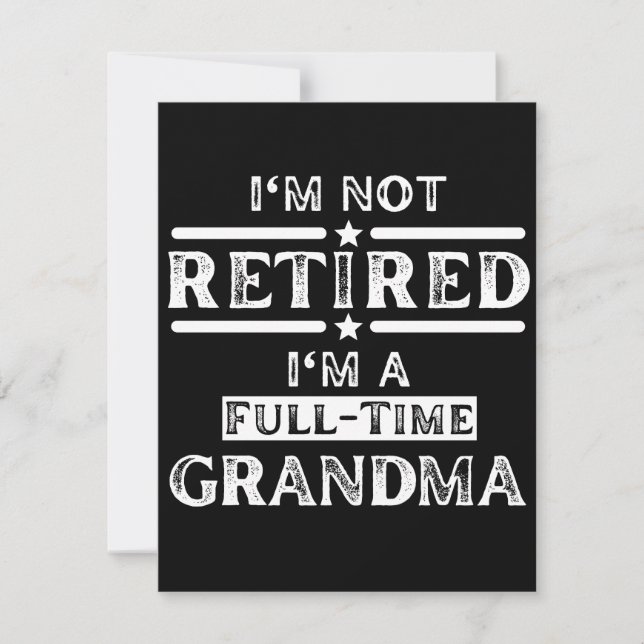 Jag är inte trött på Fullt-Time-mormor Spara Datumet (Framsida)